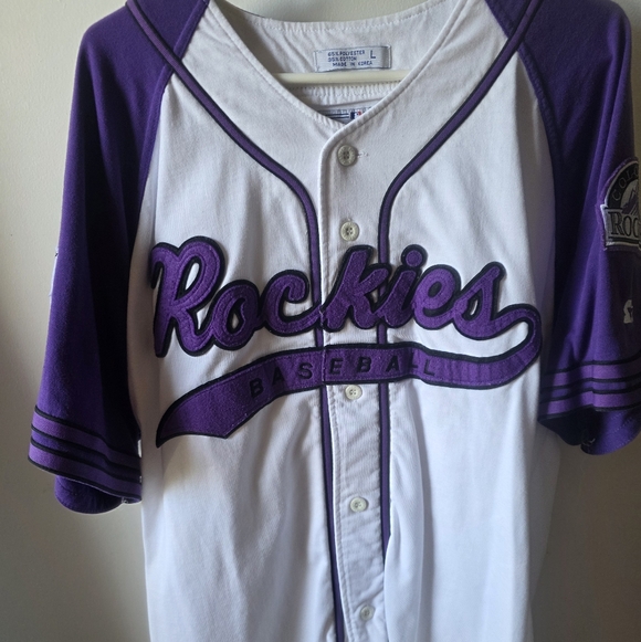 STARTER Other - Vintage Starter Colorado Rockies Purple MLB Jersey – 90s Y2K Streetwear Fit S/M
